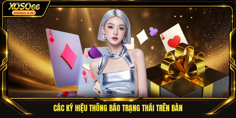 Các ký hiệu thông báo trạng thái trên bàn